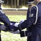 Flag folded
